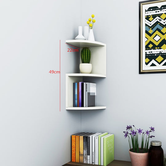 Corner Bliss - Floating Wall Shelf for Living Room Decor