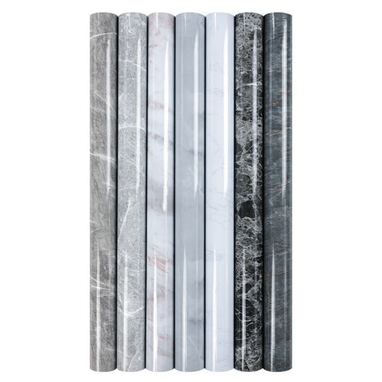 Marble Kitchen Cabinet Decals - Waterproof & Oil-Resistant Self-Adhesive Wall Stickers