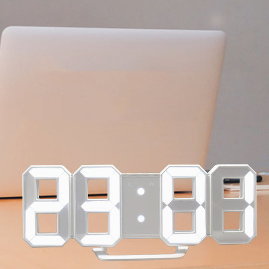 Wake Up in Style: LED 3D Stereo Creative Alarm Clock with Large Digital Display