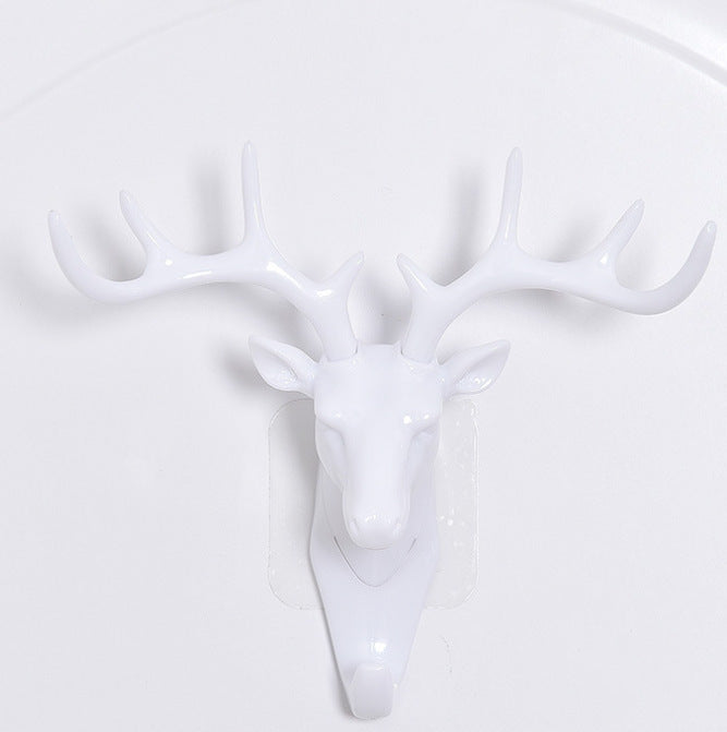 Adhesive Deer Head Wall Decor - 3D Wall Hanging Without Hooks, No Nails Required