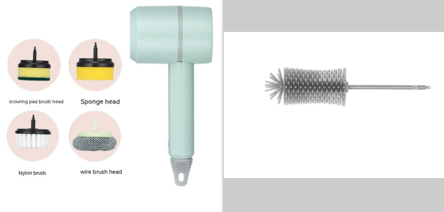 PowerScrub Wireless Electric Cleaning Brush - Rechargeable USB Scrubber for Kitchen, Bathroom, Tile & Bathtub