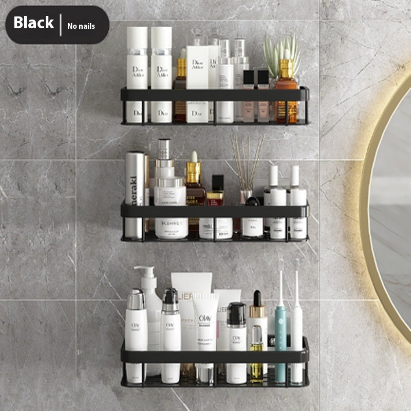 Wall-Mounted Makeup Organizer - Cosmetic Storage Shelf for Bathroom & Bedroom