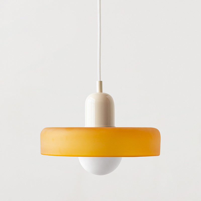 Stunning Memphis-Style Modern Glass Chandelier: Minimalist Elegance for Restaurants