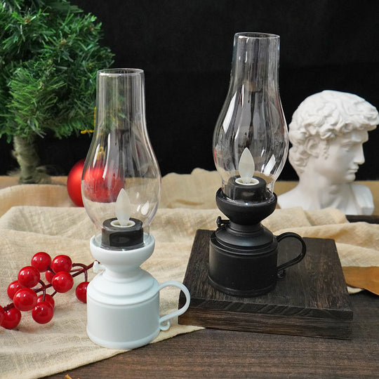 Vintage Glow LED Candle Light - Retro-Style Electronic Lamp with Creative Flair