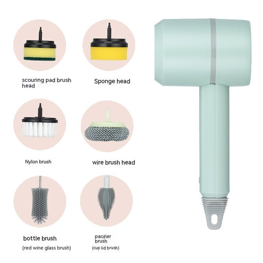 PowerScrub Wireless Electric Cleaning Brush - Rechargeable USB Scrubber for Kitchen, Bathroom, Tile & Bathtub