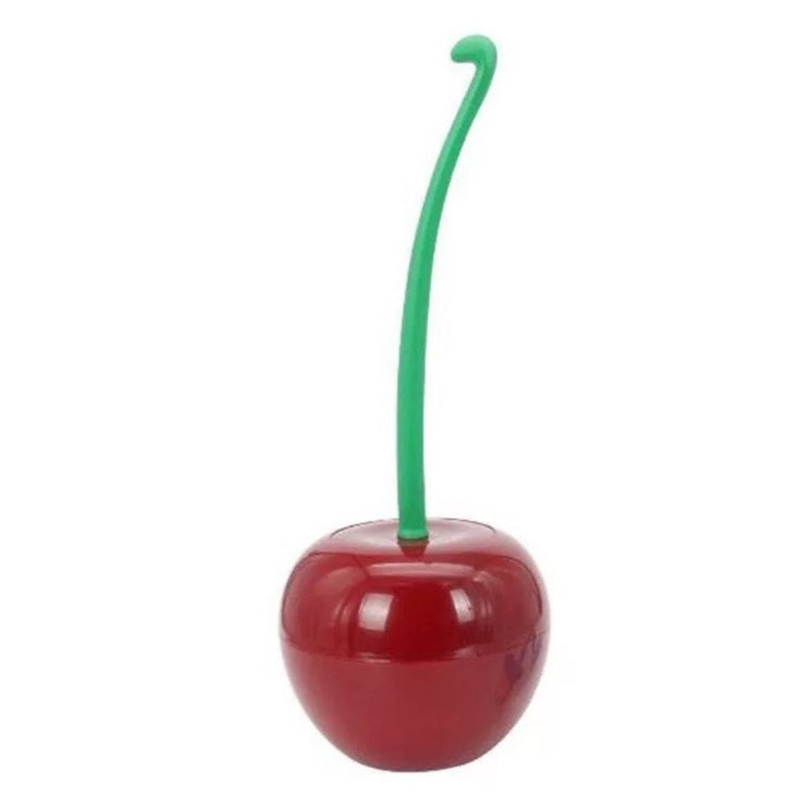 Cherry-Shaped Toilet Brush Set - Long Handle Soft Bristle Bathroom Cleaning Brush with Creative Design