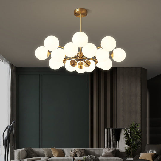 LuxeNordic - Full Copper Chandelier Lighting for Living Room