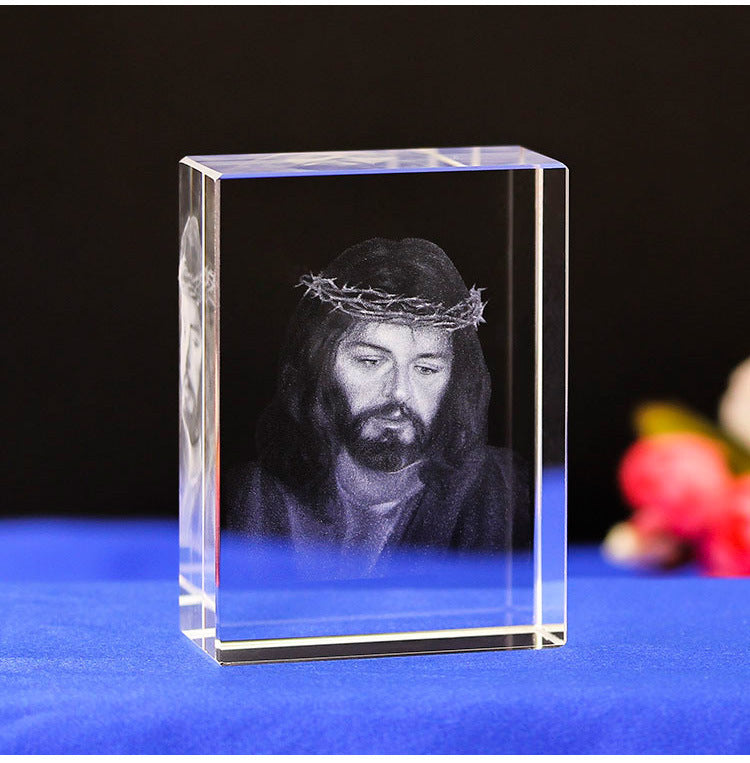 Divine Moments 3D Crystal Ornaments - Handcrafted Christian Souvenirs & Gifts