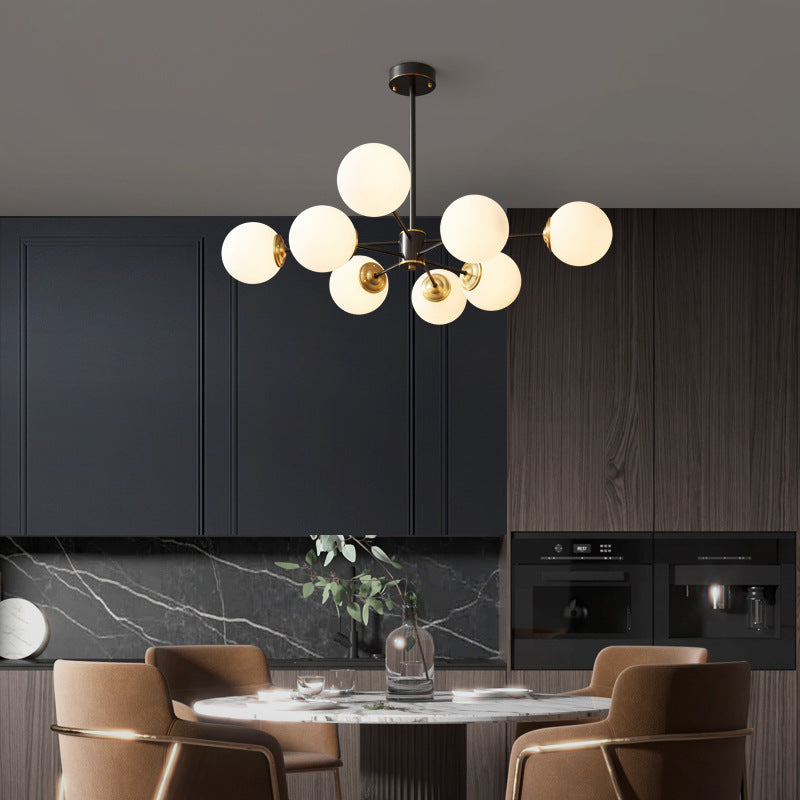 LuxeNordic - Full Copper Chandelier Lighting for Living Room