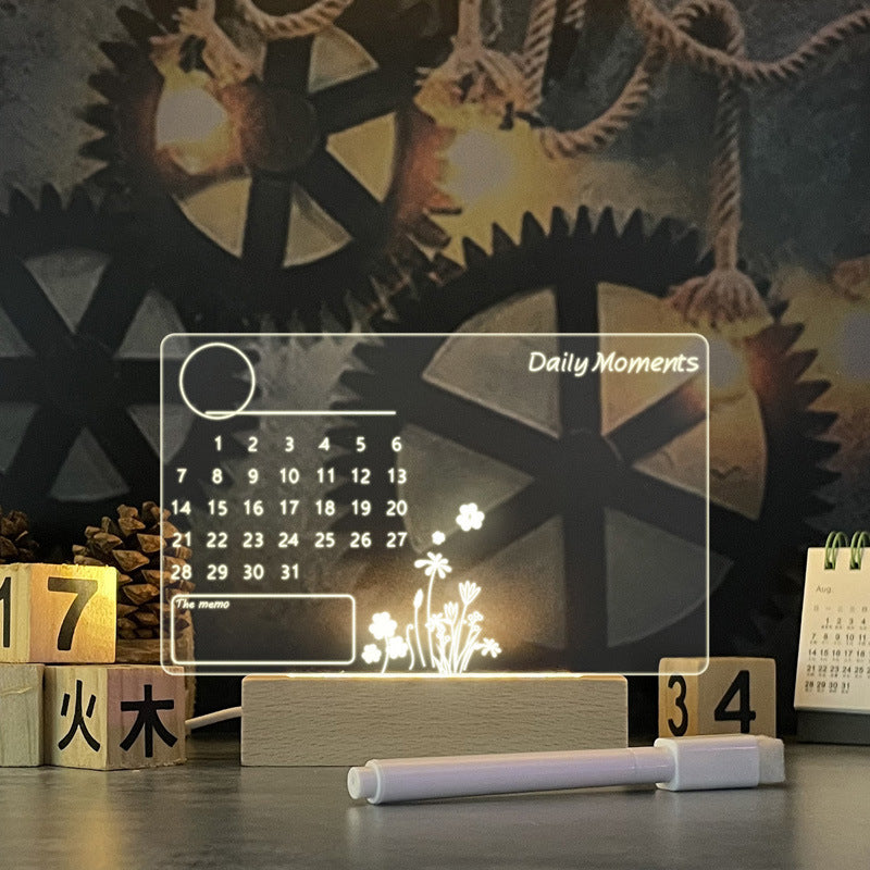 Luminous Message Board - Creative LED Night Light with USB & Pen for Kids & Adults