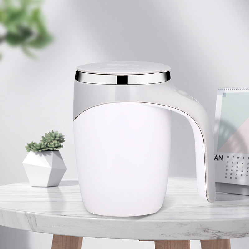 AutoMix Pro - Rechargeable Electric Stirring Mug for Coffee, Tea & More - Hands-Free Rotating Cup with Magnetic Mixing