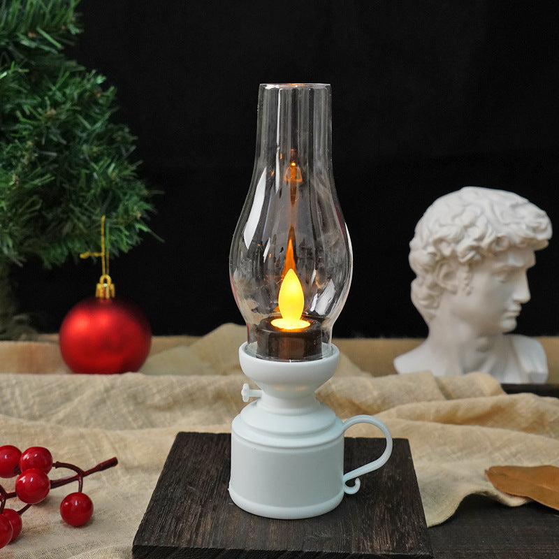 Vintage Glow LED Candle Light - Retro-Style Electronic Lamp with Creative Flair