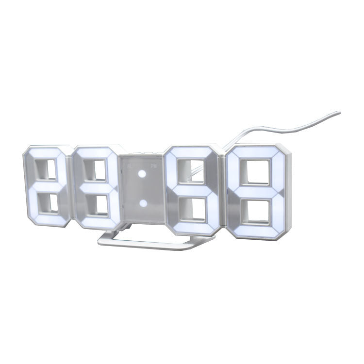 Wake Up in Style: LED 3D Stereo Creative Alarm Clock with Large Digital Display