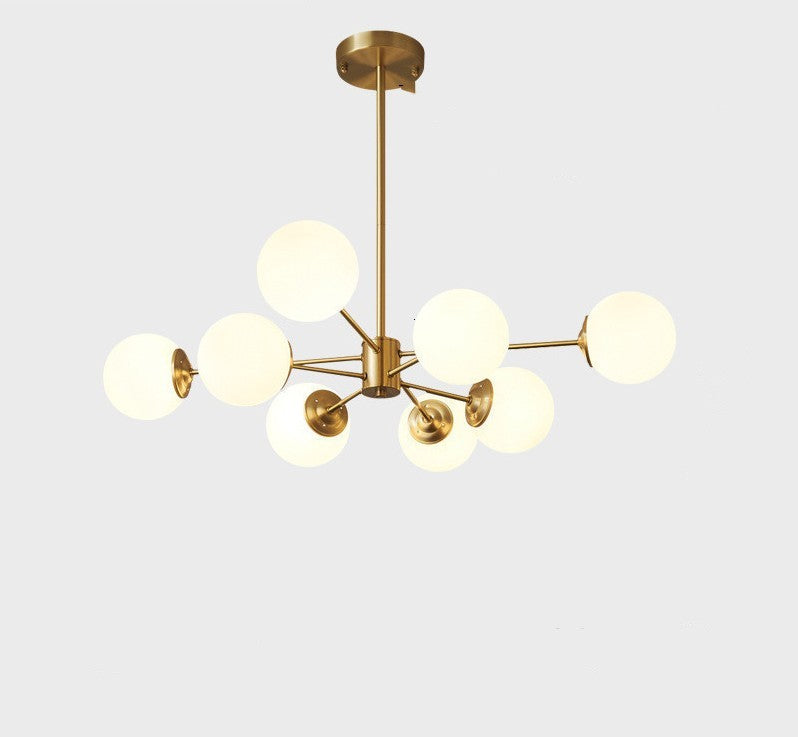 LuxeNordic - Full Copper Chandelier Lighting for Living Room