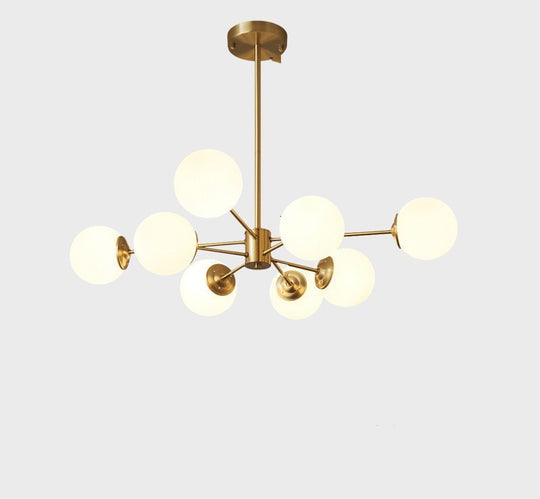 LuxeNordic - Full Copper Chandelier Lighting for Living Room