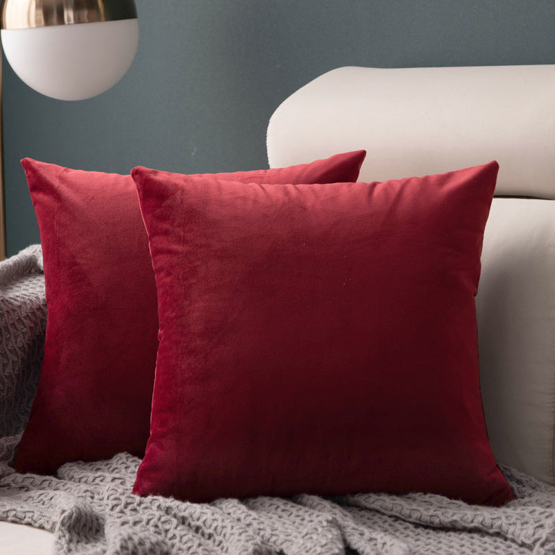 Plush Velvet Nordic Pillow - Multi-Purpose Cushion for Sofa, Office Chair, and Bed