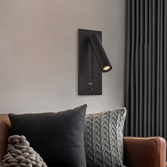 Modern LED Reading Lamp - Embedded Wall Light for Hotels