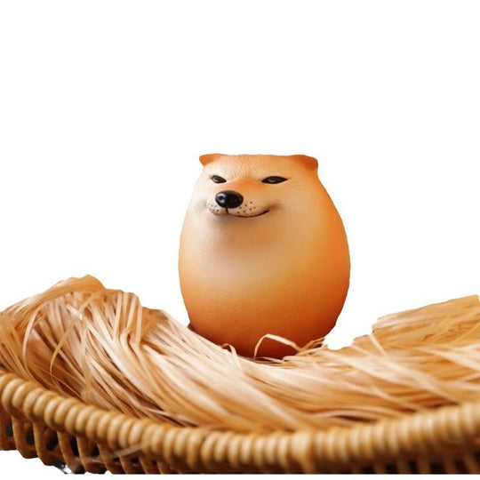 SandCraft Shiba Inu Desktop Figurine - Artistic Canine Model