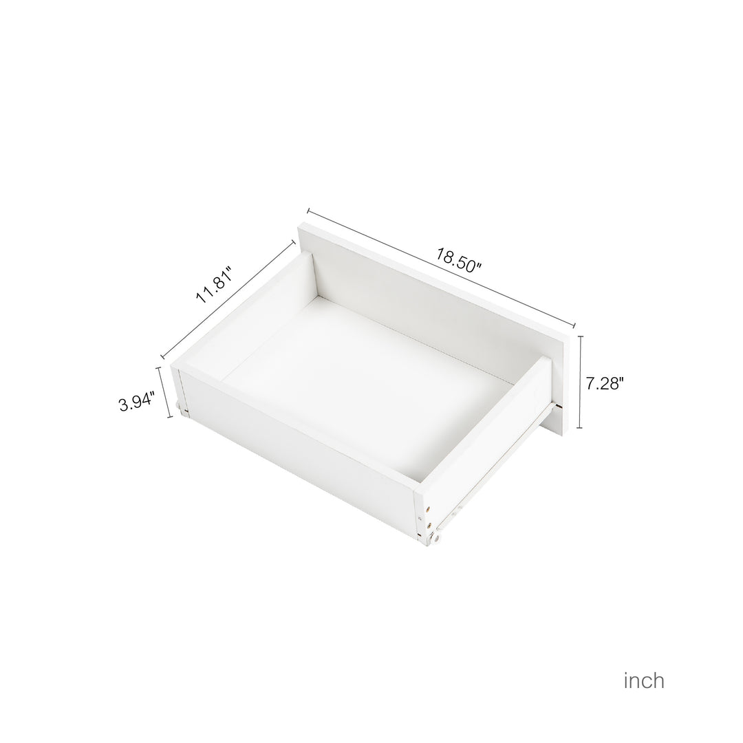 Sleek Modern White TV Stand with 16 Color LED Lights & Remote Control