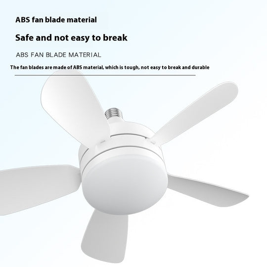 LuminaFlow - LED Ceiling Fan Light with Detachable Fan Blades and Three-Color Dimming