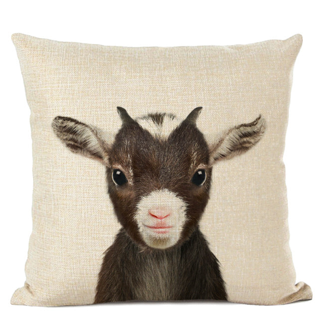 Adorable Animal Print Pillow Covers - Cute Decorative Throw Pillows