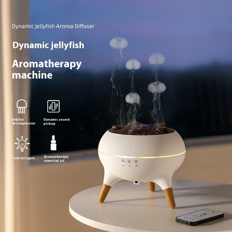 Serene Oasis: Intelligent Jellyfish Ultrasonic Air Humidifier with Remote Control & Aroma Diffuser