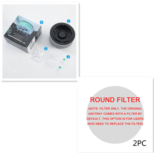 CleanAir Pro - Portable Anion Air Purifying Ashtray with Smoke Removal for Car & Home