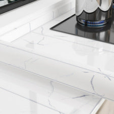 Marble Kitchen Cabinet Decals - Waterproof & Oil-Resistant Self-Adhesive Wall Stickers
