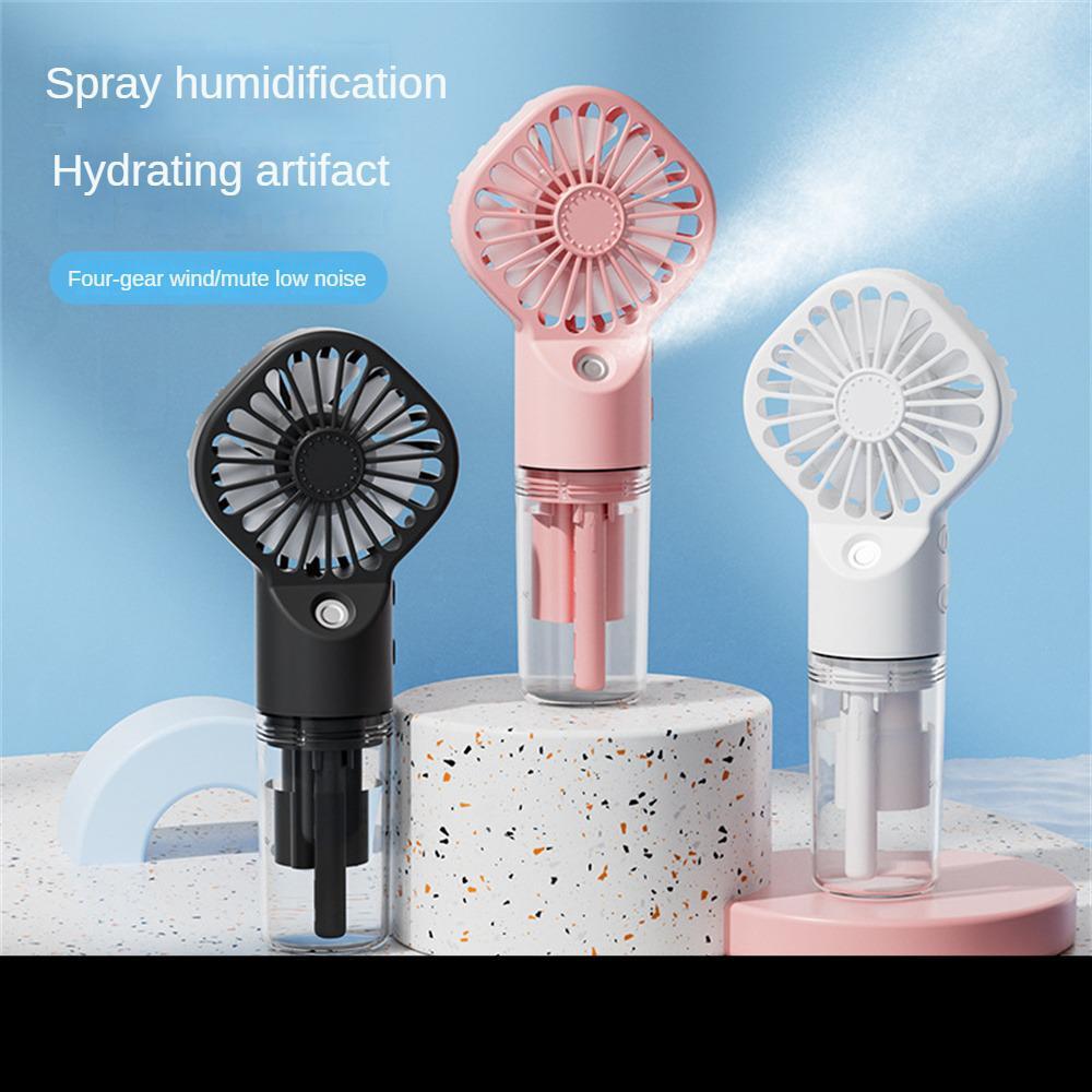 Refresh & Hydrate: Portable USB Mini Mist Fan with Humidification & Cooling