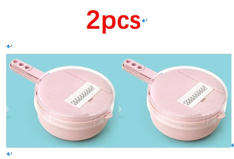 8-in-1 Kitchen Master Slicer - Mandoline Vegetable Slicer, Potato Peeler, Carrot Onion Grater with Strainer & Container