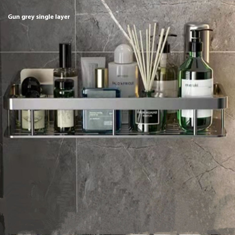 Wall-Mounted Makeup Organizer - Cosmetic Storage Shelf for Bathroom & Bedroom