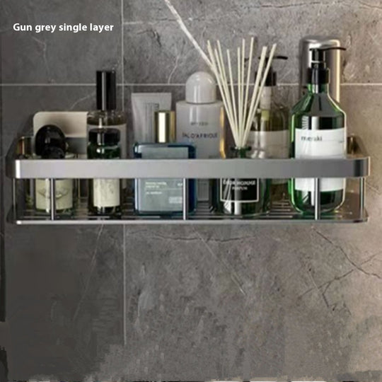 Wall-Mounted Makeup Organizer - Cosmetic Storage Shelf for Bathroom & Bedroom