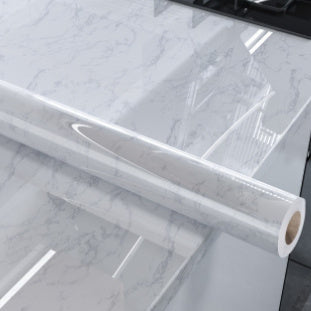 Marble Kitchen Cabinet Decals - Waterproof & Oil-Resistant Self-Adhesive Wall Stickers