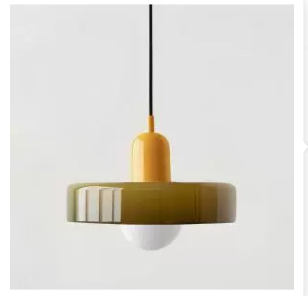 Stunning Memphis-Style Modern Glass Chandelier: Minimalist Elegance for Restaurants