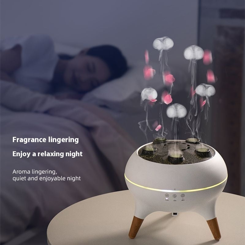 Serene Oasis: Intelligent Jellyfish Ultrasonic Air Humidifier with Remote Control & Aroma Diffuser