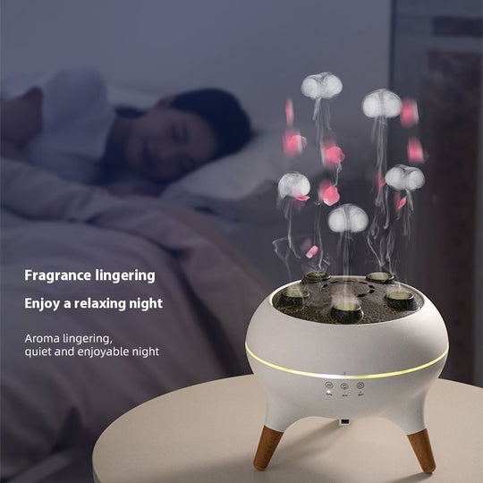 Serene Oasis: Intelligent Jellyfish Ultrasonic Air Humidifier with Remote Control & Aroma Diffuser