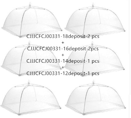 Large Rectangular Dish Drying Cover - White Mesh Food Cover with Removable & Washable Design
