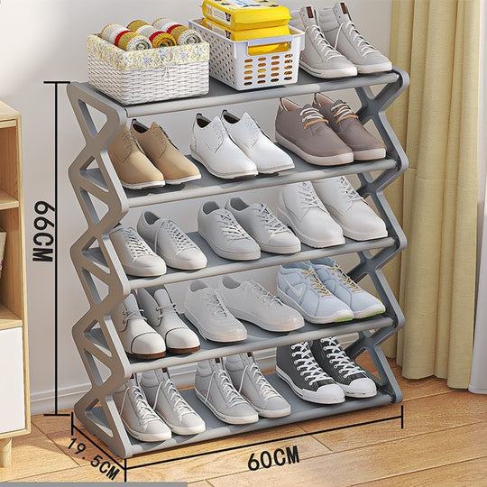 EasyStep X-Shaped Shoe Rack - Simple & Space-Saving Footwear Storage
