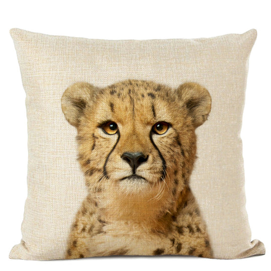 Adorable Animal Print Pillow Covers - Cute Decorative Throw Pillows