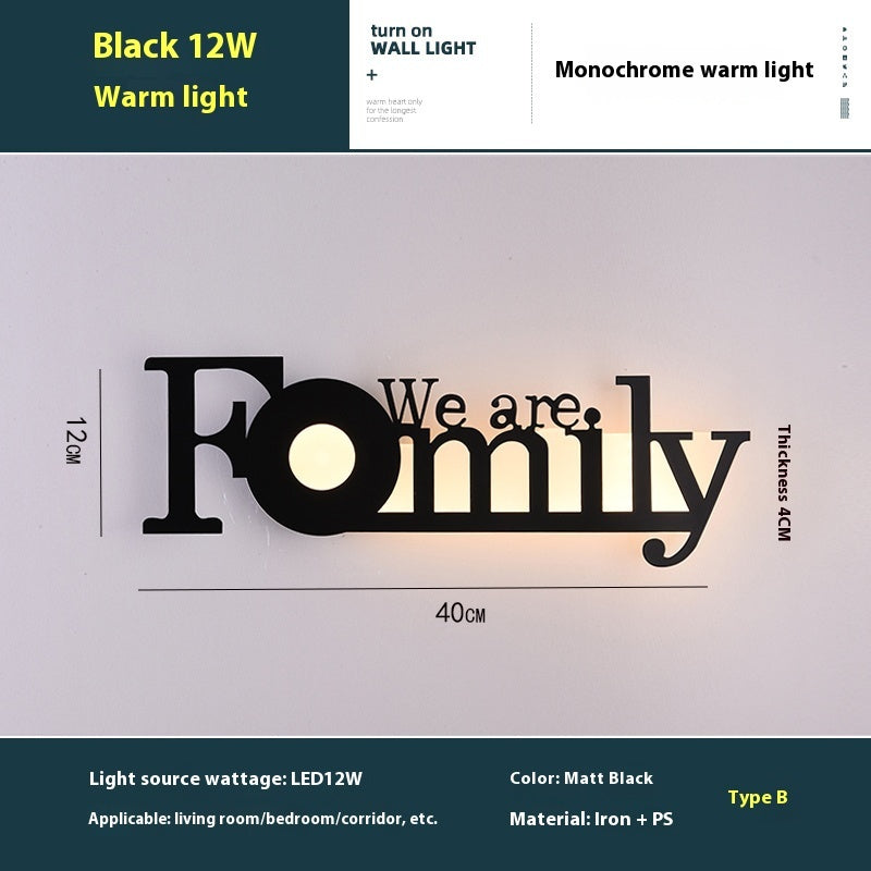 Illuminated Inspiration LED Letter Wall Lamp - Creative Wall Decor