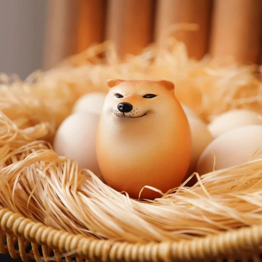 SandCraft Shiba Inu Desktop Figurine - Artistic Canine Model