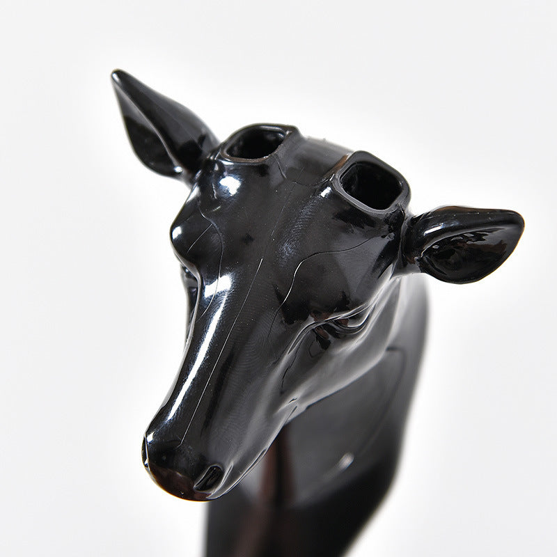Adhesive Deer Head Wall Decor - 3D Wall Hanging Without Hooks, No Nails Required