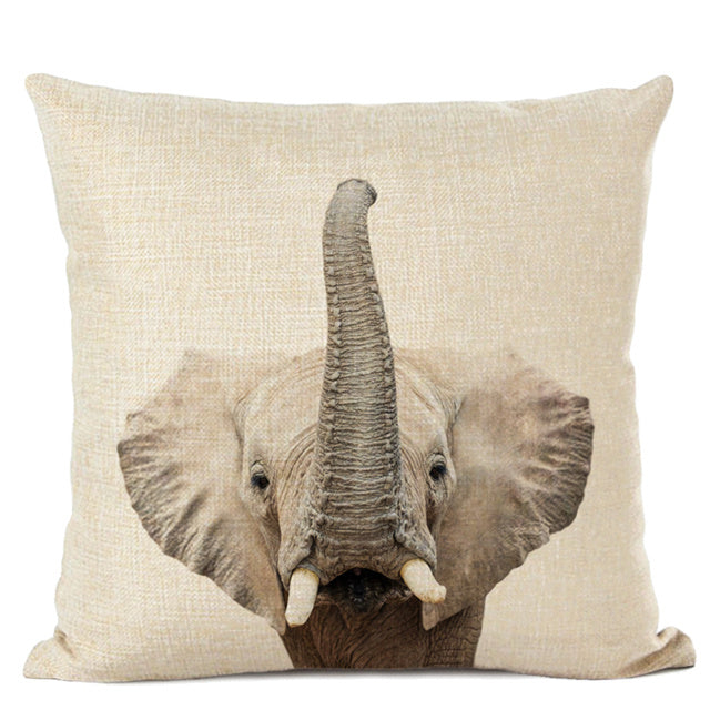 Adorable Animal Print Pillow Covers - Cute Decorative Throw Pillows