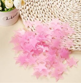 Glow-in-the-Dark Cartoon Star Wall Stickers – Cute Luminous Decor for Kids' Rooms, Parties & Weddings