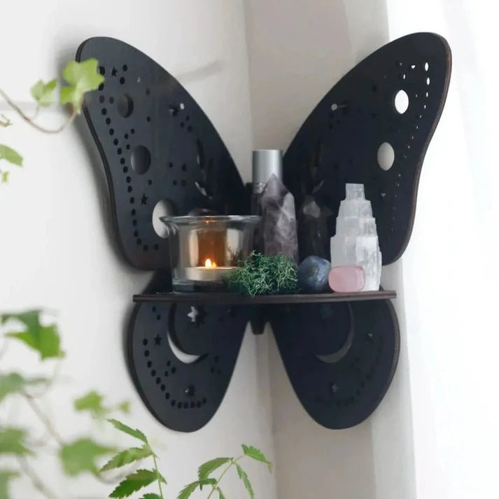 Elegant Storage Solution: Crystal Wall Mounted Storage Rack for Home Decor