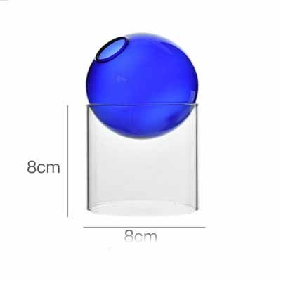 Vibrant Artistry: Colorful Spherical Glass Vase for Stunning Home Decor