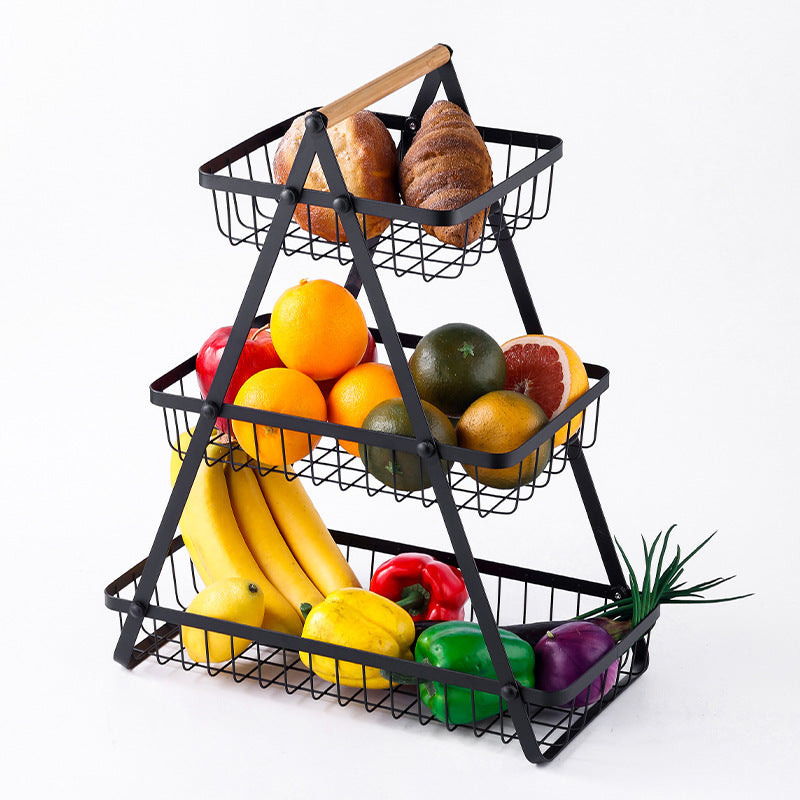 FreshKeep Kitchen Storage Rack - Multi-Functional Vegetable & Fruit Organizer