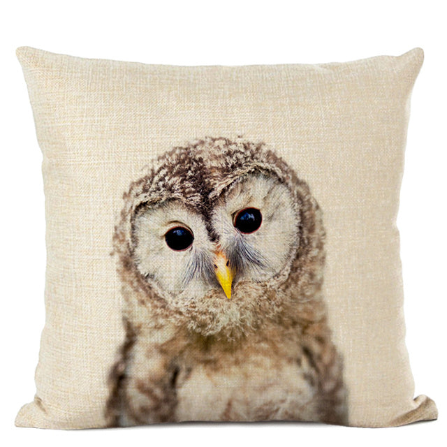 Adorable Animal Print Pillow Covers - Cute Decorative Throw Pillows