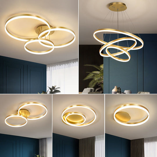 Aurora - Modern LED Ceiling Light for Living Room, Bedroom, and Study