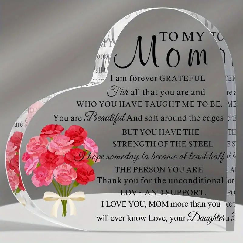 Love Shines Bright Acrylic Heart Ornaments - Heartfelt Gift Ideas